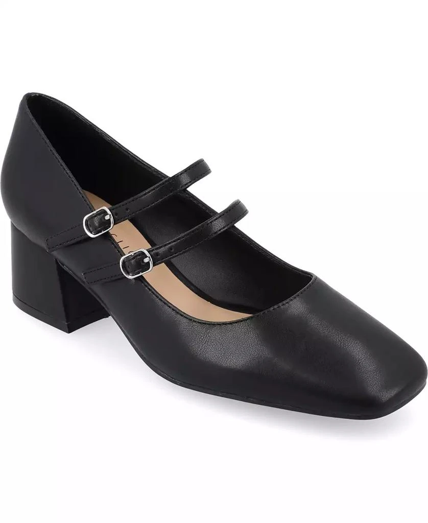 Journee Collection Women's Nally Double Strap Mary Jane Pumps 1