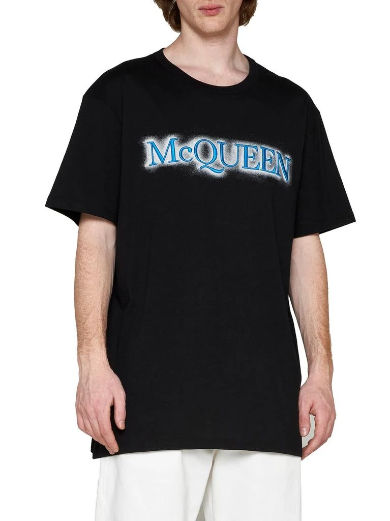 Alexander McQueen Alexander McQueen Logo Printed Crewneck T-Shirt 3