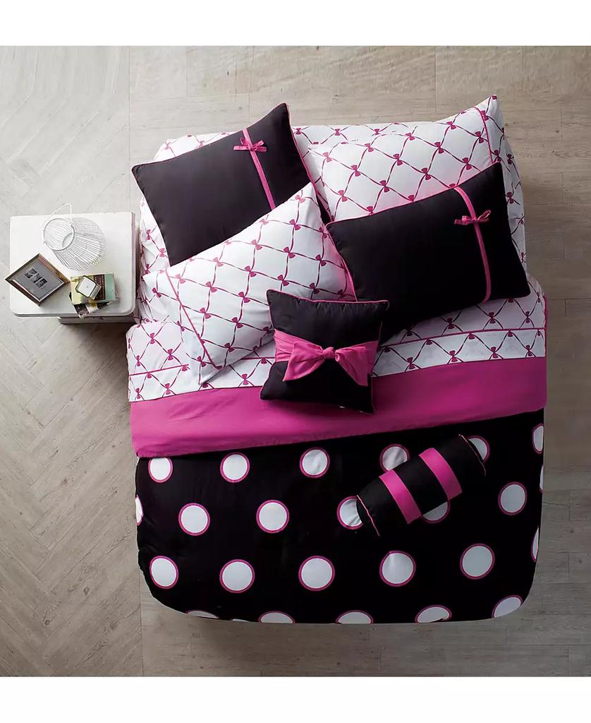 VCNY Home Sophie Polka Dot Bed in a Bag 8 Piece Comforter Set