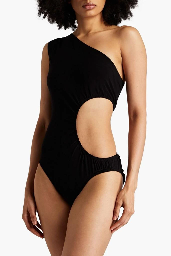 Norma Kamali Mio one-shoulder cutout swimsuit 2