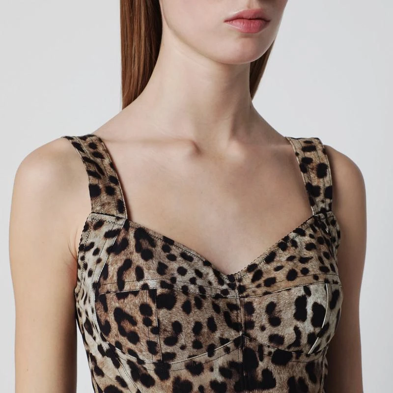 Dolce 
Gabbana Leopard-print bustier 4