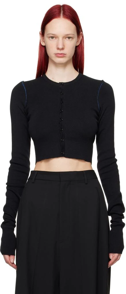 MM6 Black Cutout Cardigan 1