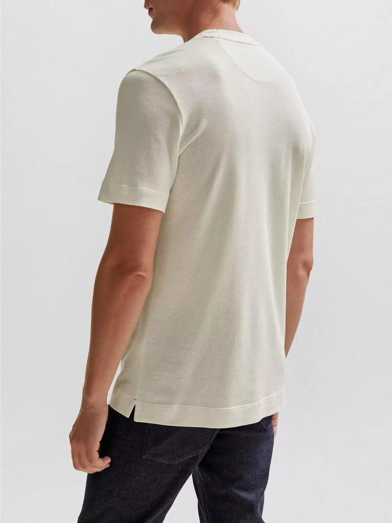 Hugo Boss Textured-Knit T-Shirt 4