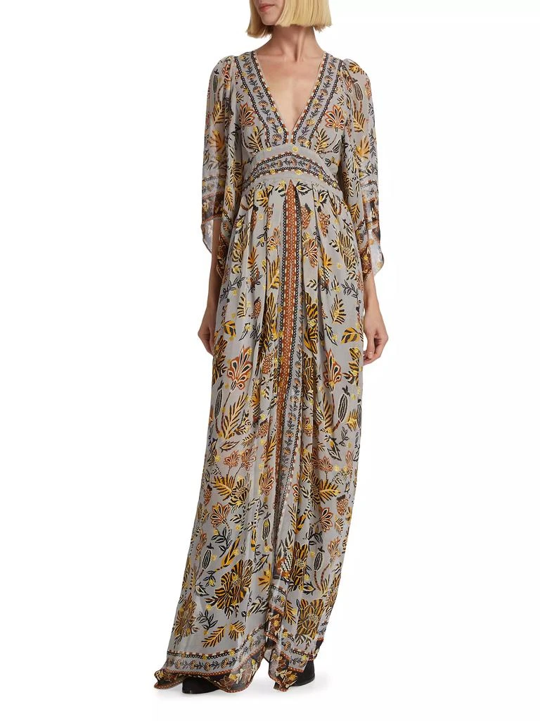 Farm Rio Floral Tapestry Maxi Dress 3