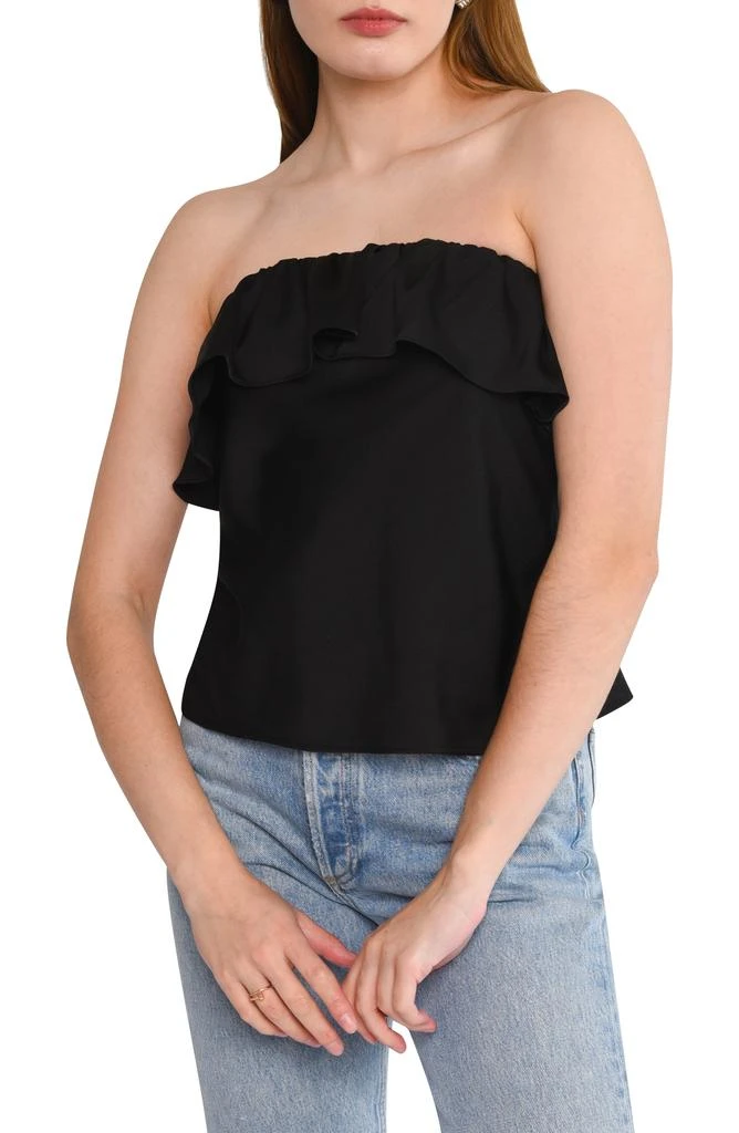 Wayf All Yours Ruffle Strapless Top 4