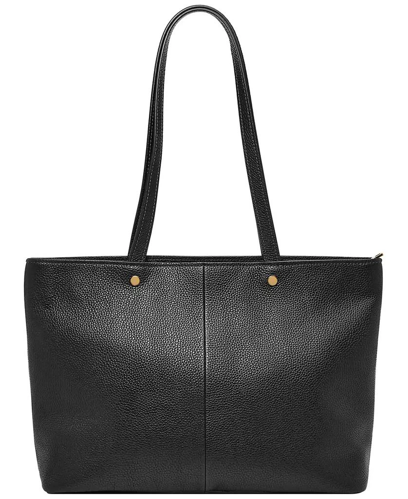 Fossil Jessie Leather Top Zip Tote Bag 3