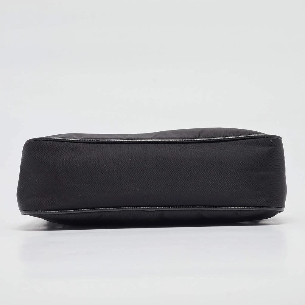 Prada Prada Black Nylon and Saffiano Leather Re-Edition 2005 Baguette Bag 7