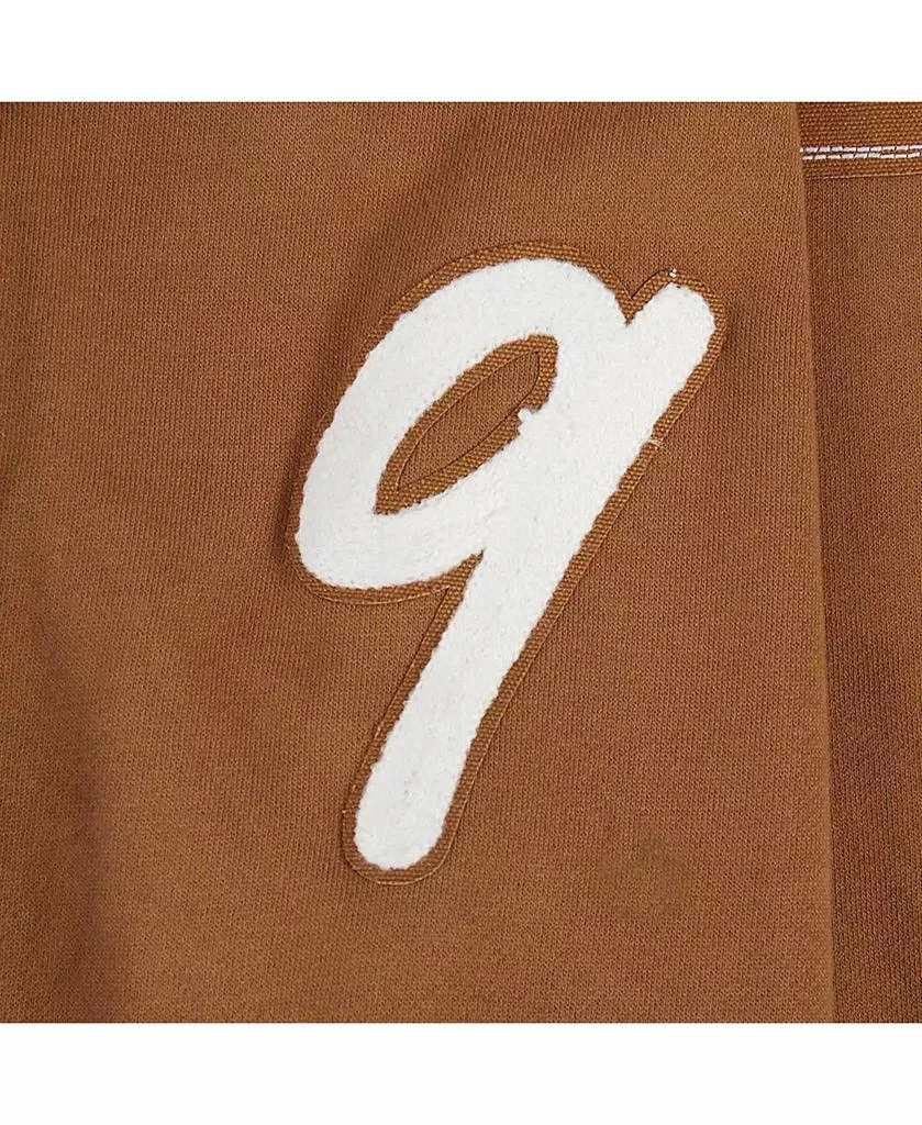 Pro Standard Men's Joe Burrow Brown Cincinnati Bengals Pullover Crewneck Sweatshirt 2