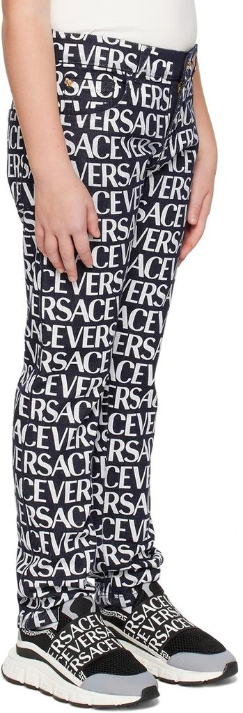 Versace Kids Black Allover Jeans 2