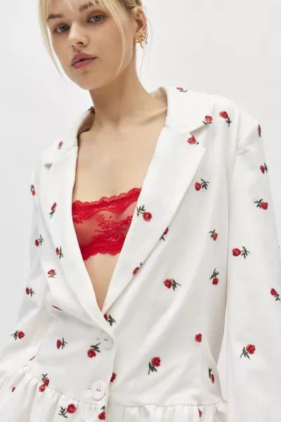 For Love & Lemons For Love & Lemons Talia Bubble Hem Blazer Mini Dress