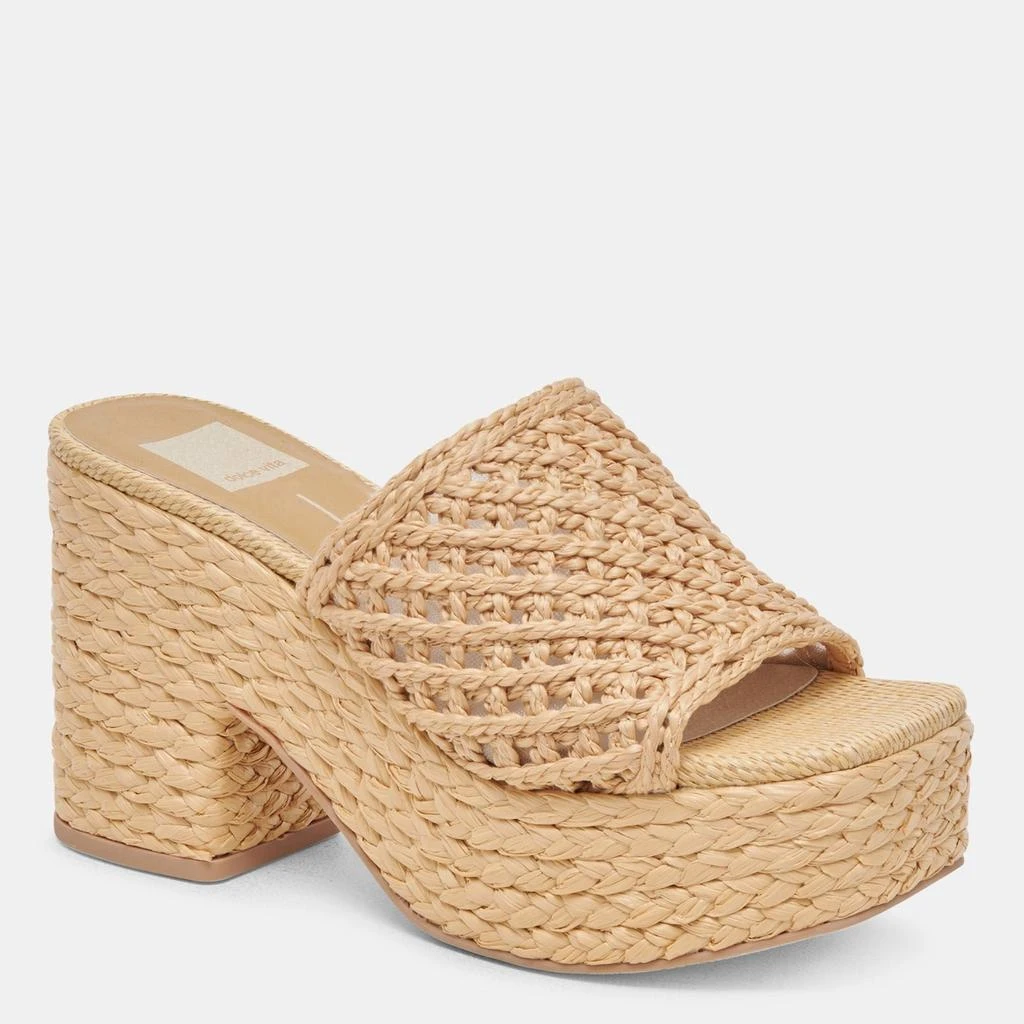 Dolce Vita Lisha Heels Lt Natural Raffia 2