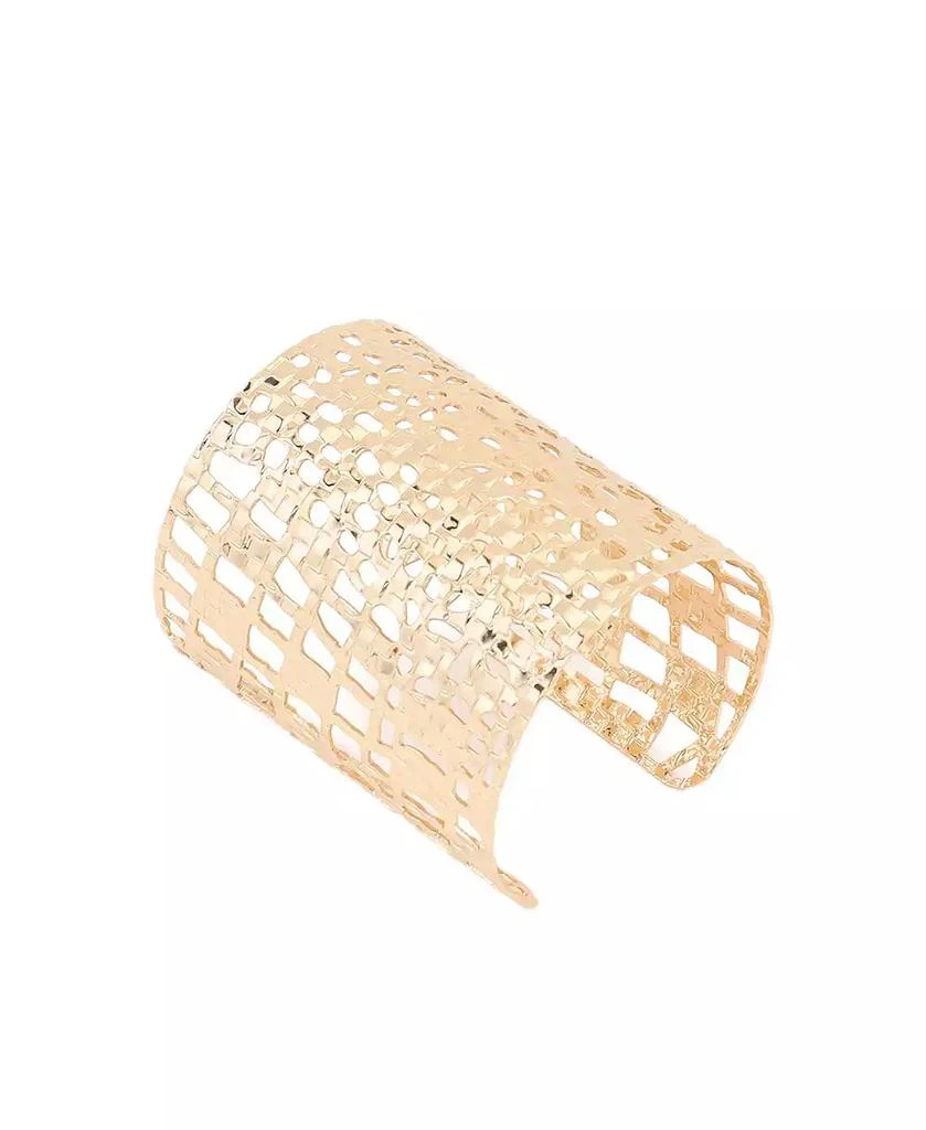 SOHI Metallic Statement Cuff Bracelet