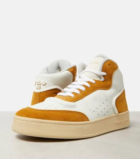 Yves Saint Laurent SL/80 leather and suede sneakers 6