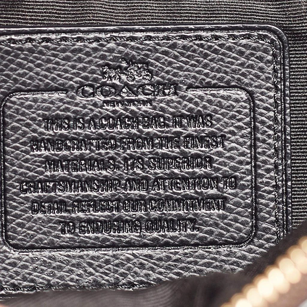 Coach Coach Black/Brown Signature Coated Canvas and Leather Mini Christie Carryall Satchel 9