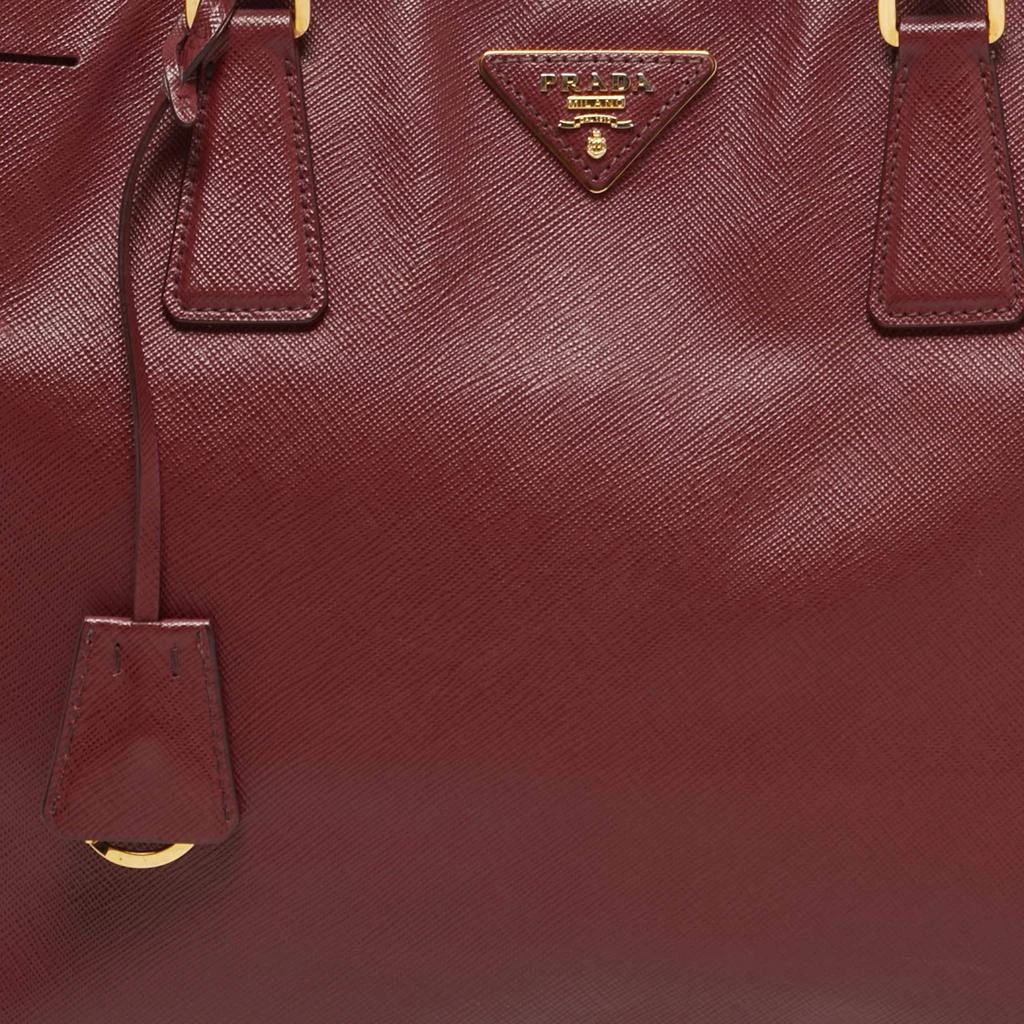 Prada Prada Red Saffiano Leather Large Gardener's Tote 5