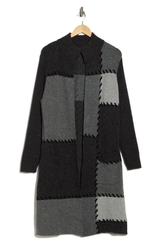 Joseph A Patchwork Open Front Cardigan 3