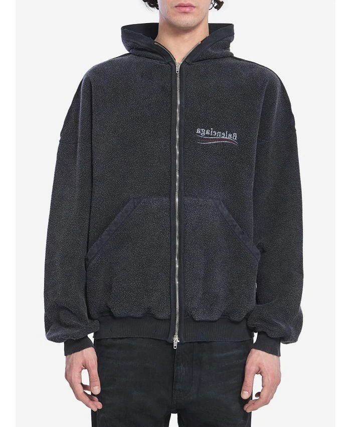 Balenciaga INSIDE-OUT LARGE ZIP-UP HOODIE 1