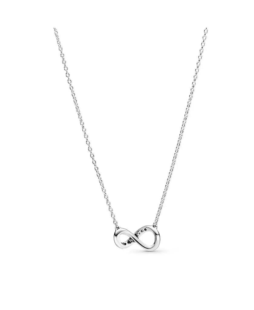 PANDORA Moments Sterling Sparkling Cubic Zirconia Infinity Collier Necklace 2