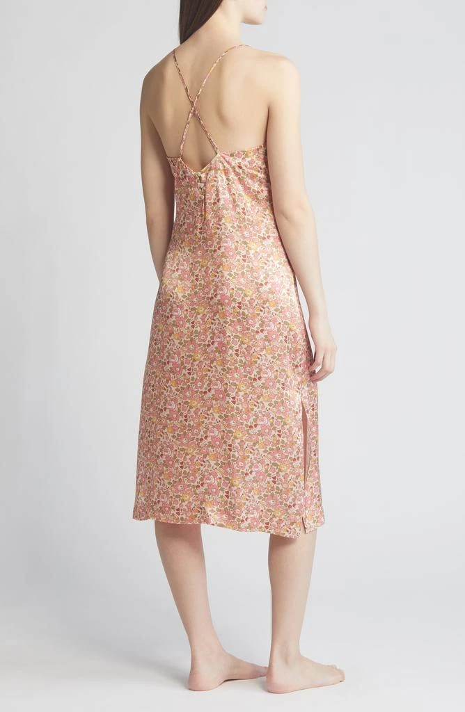 Liberty London Floral Silk Satin Nightgown 2