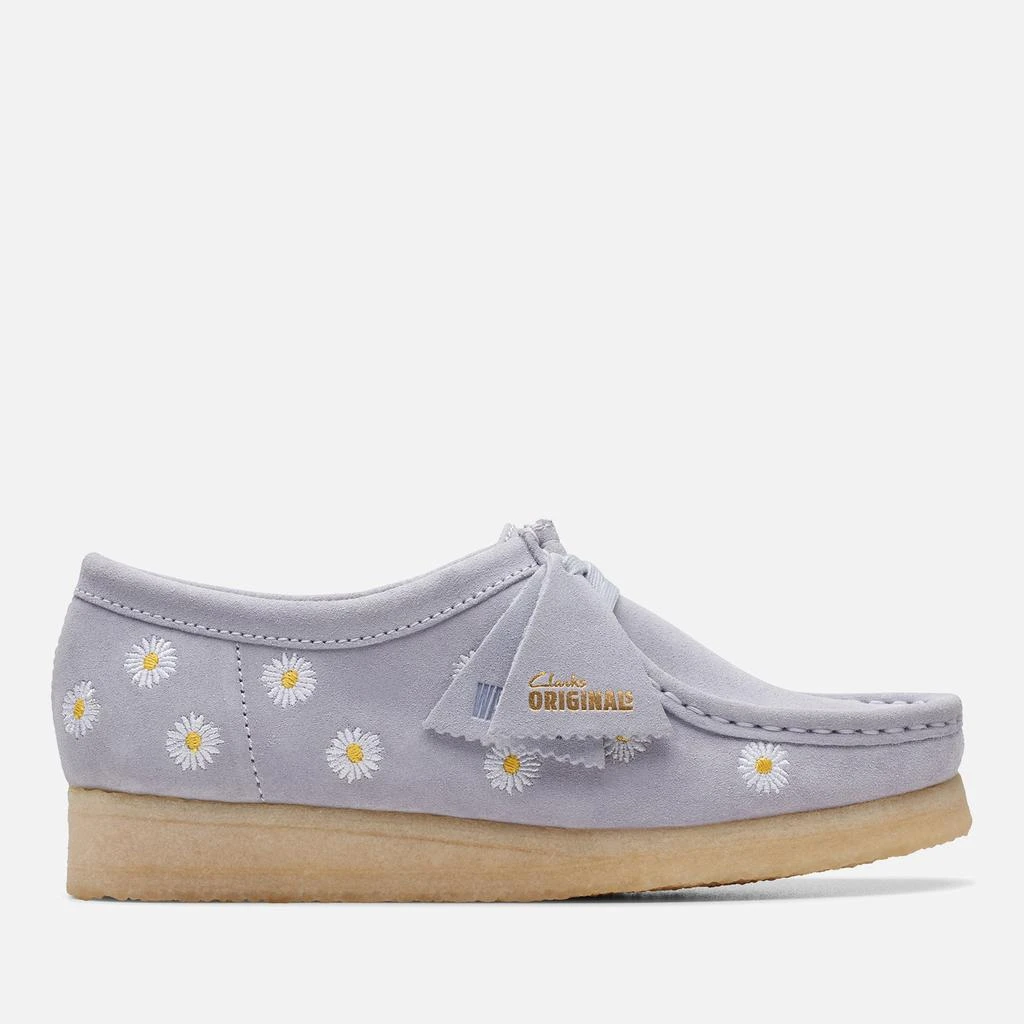 Clarks Originals Clarks Originals Women's Embroidered Suede Wallabee Shoes 1