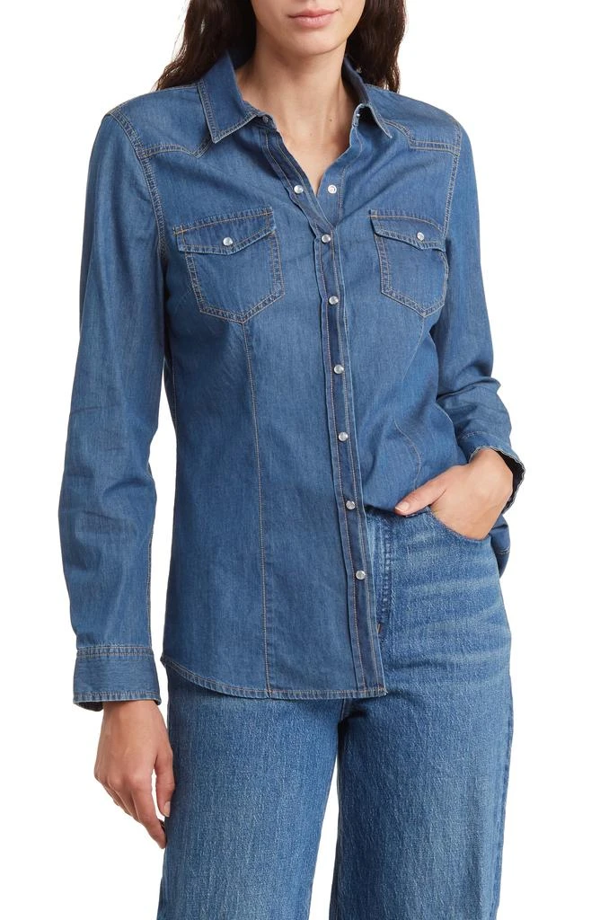 DR2 by Daniel Rainn Western Long Sleeve Denim Shirt 1
