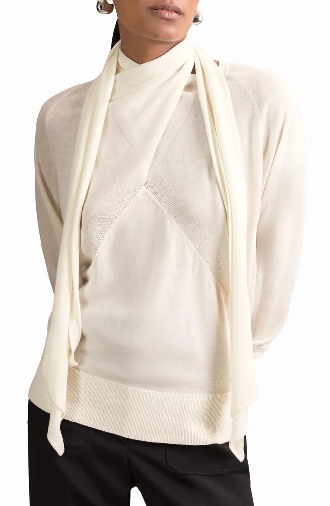 REISS Alexis Scarf Wool Sweater