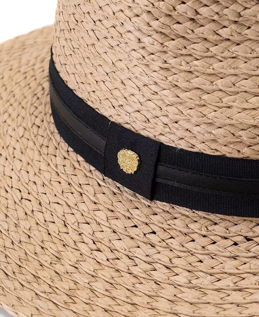 Vince Camuto Straw Panama Hat with Ribbon Trim 4