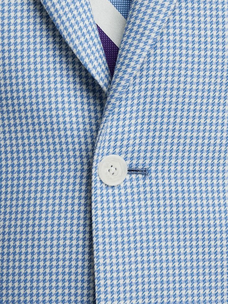 Paul Fredrick Wool Houndstooth Single Breasted Peak Lapel Sport Coat 5