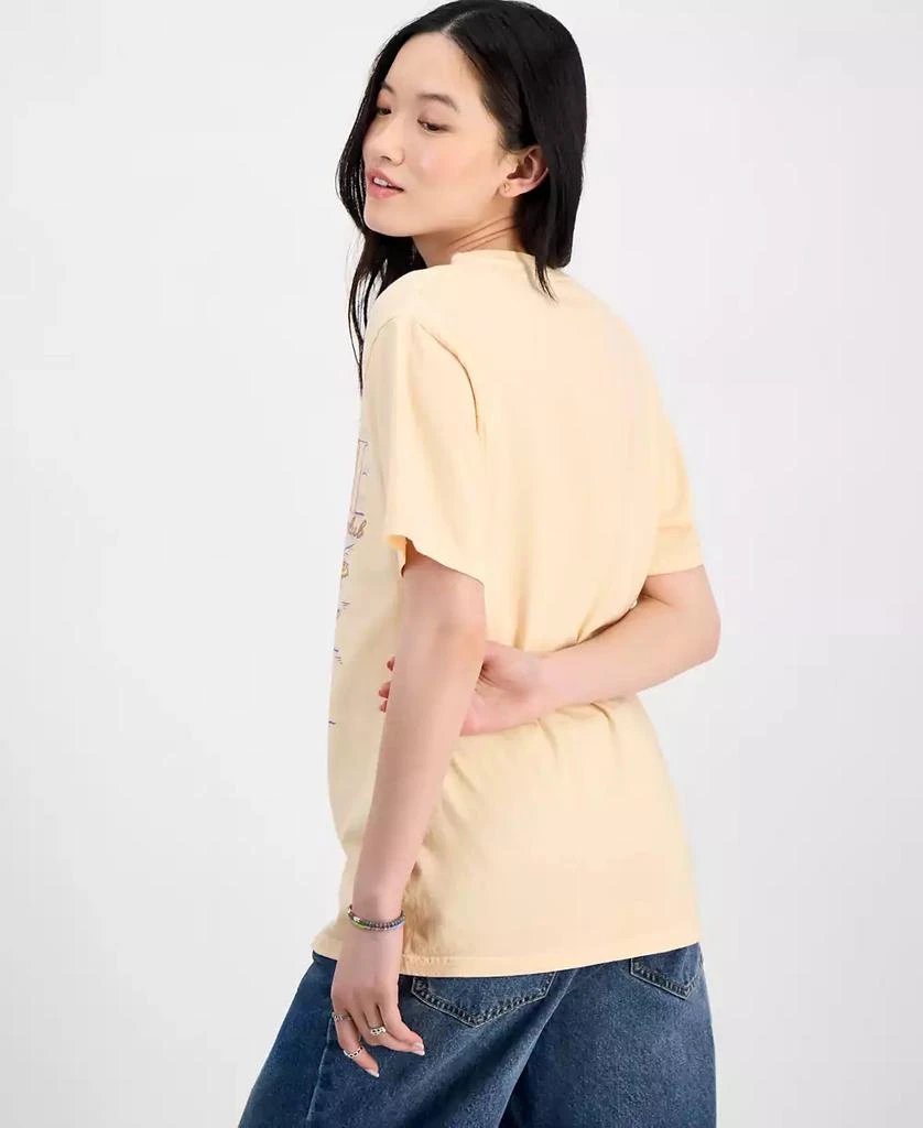 Rebellious One Juniors' Cotton Capri Beach Club Boyfriend T-Shirt 4