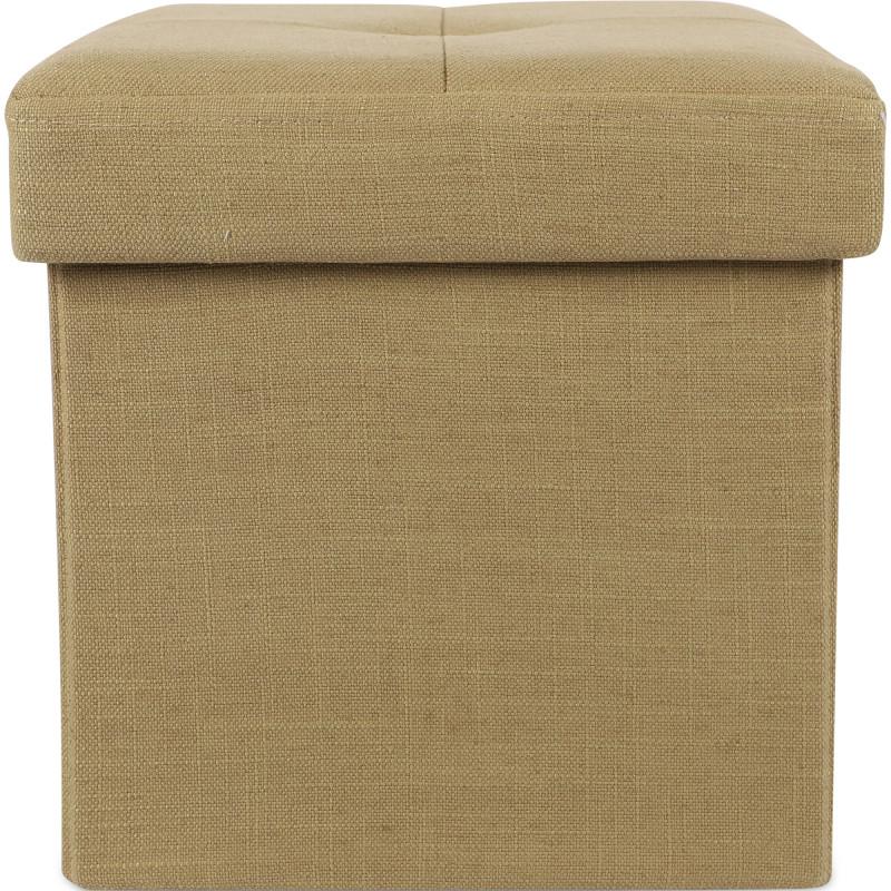 Kids Concept Foldable storage box in beige yellow