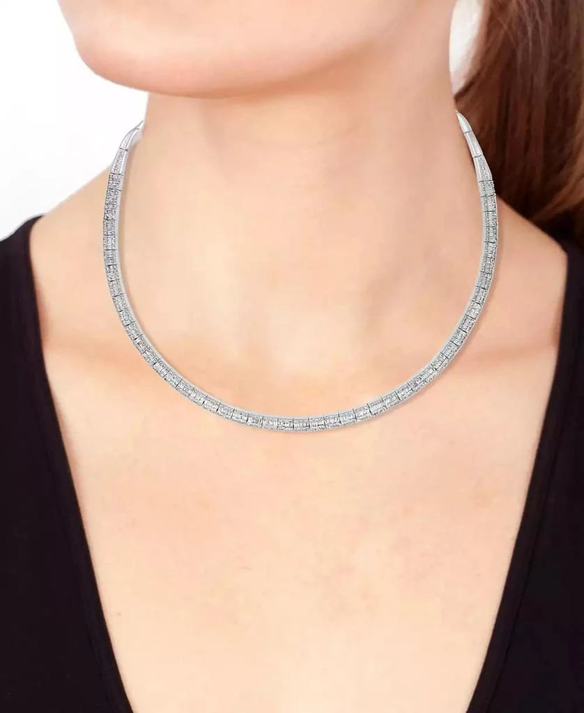 Effy EFFY® Diamond Round & Baguette 17" Collar Necklace (4 ct. t.w.) in 14k Gold (also available in White Gold) 2