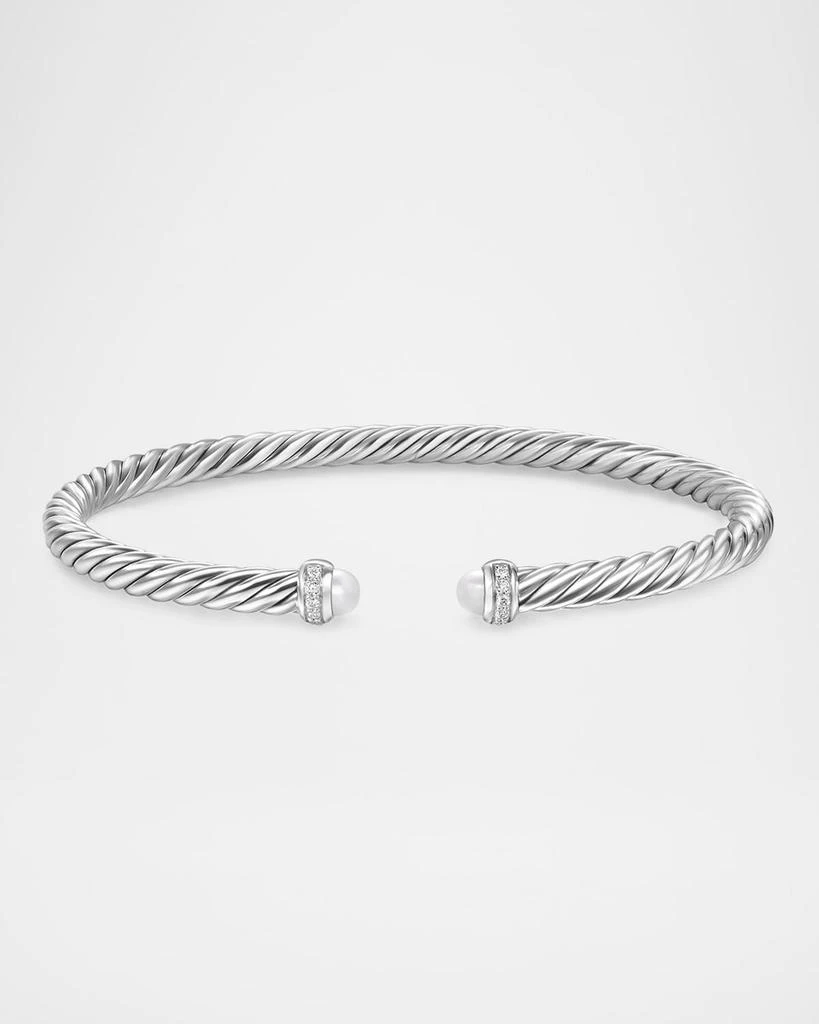 David Yurman Modern Cable Flex Bracelet with Gemstones and Diamonds in Silver, 4mm 4