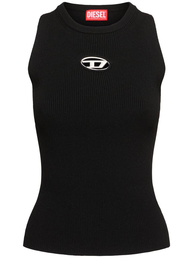 Diesel M-caddix Ribbed Logo Tank Top