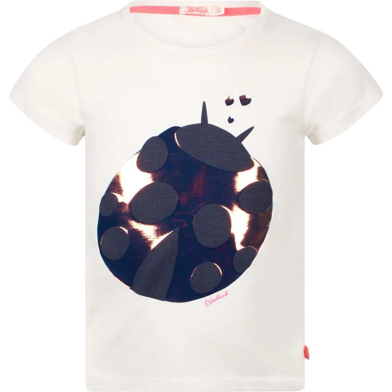 Billieblush Glossy butterfly applique t shirt in white 1