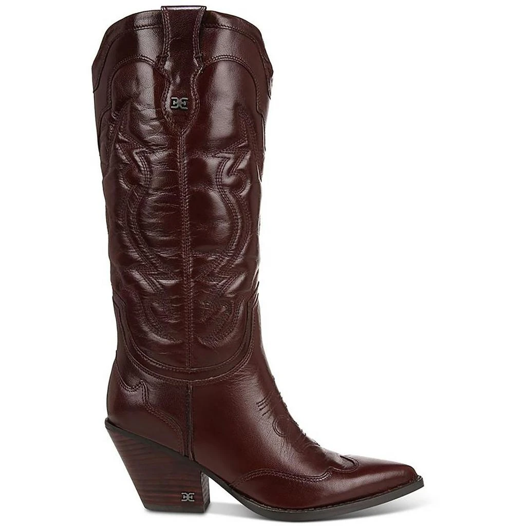 Sam Edelman James Womens Leather Pointed Toe Cowboy, Western Boots 3