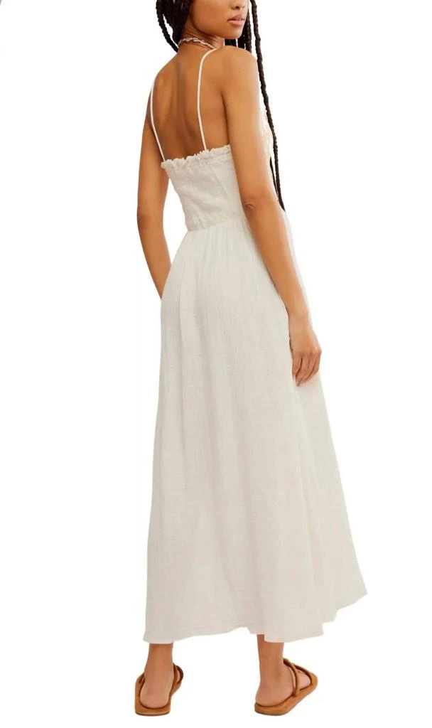 Free People Sweet Nothings Midi Dress In Marshmellow 3