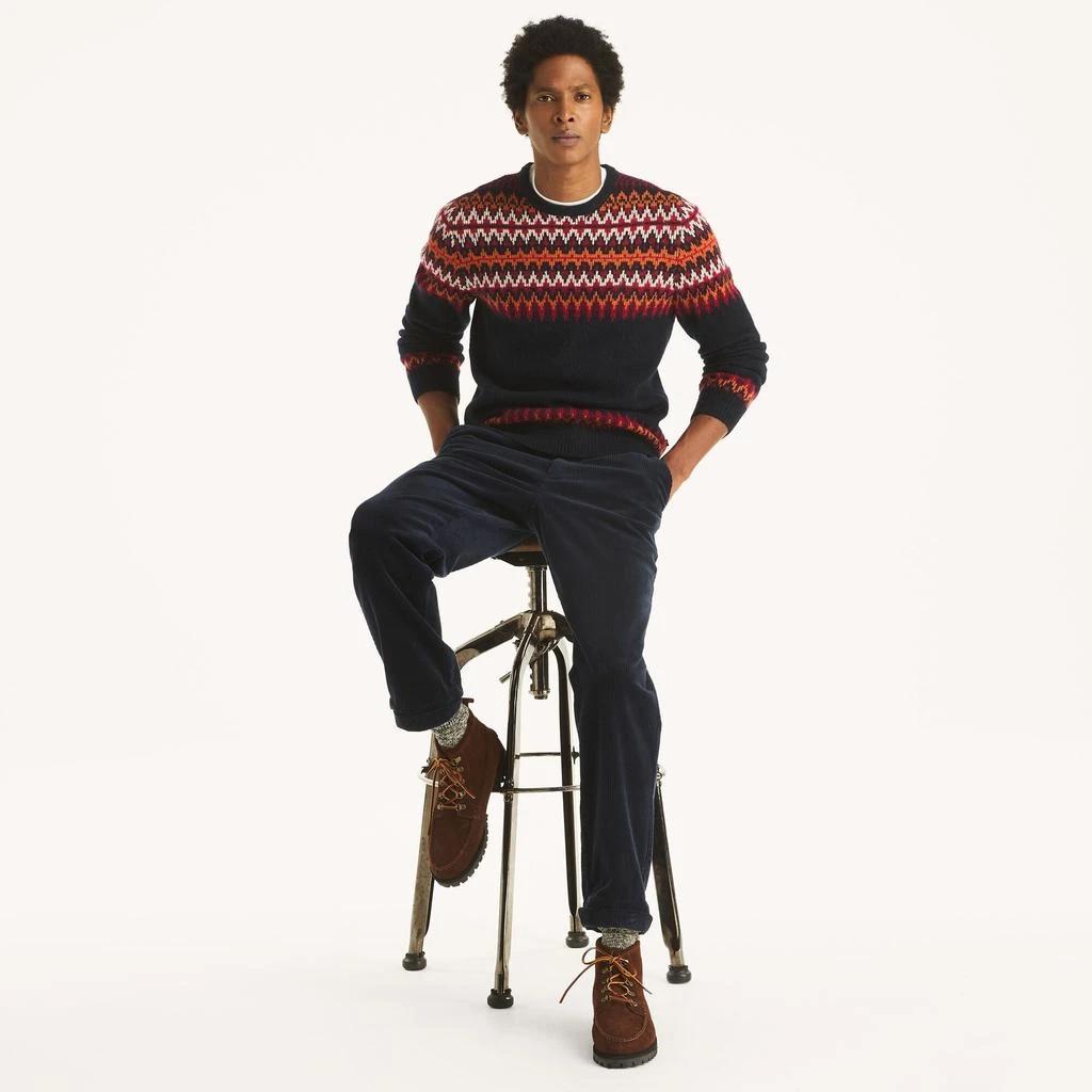 Nautica Mens Fair Isle Crewneck Sweater