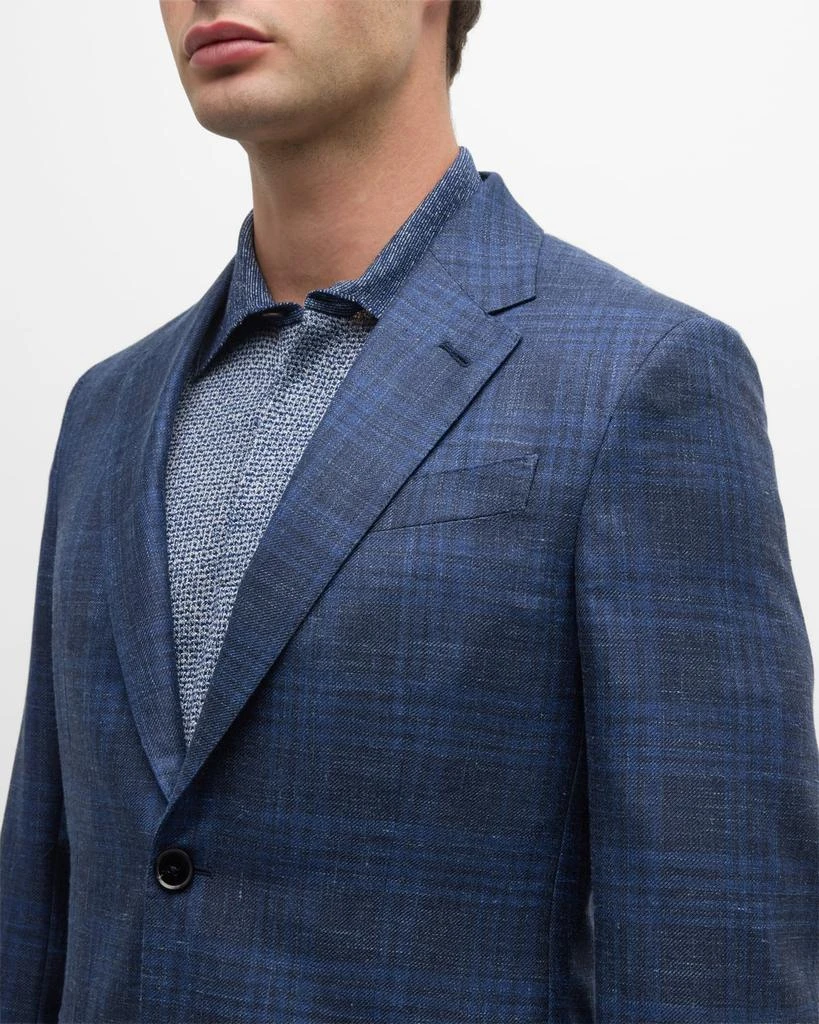 Zegna Men's Macro-Check Sport Coat 7