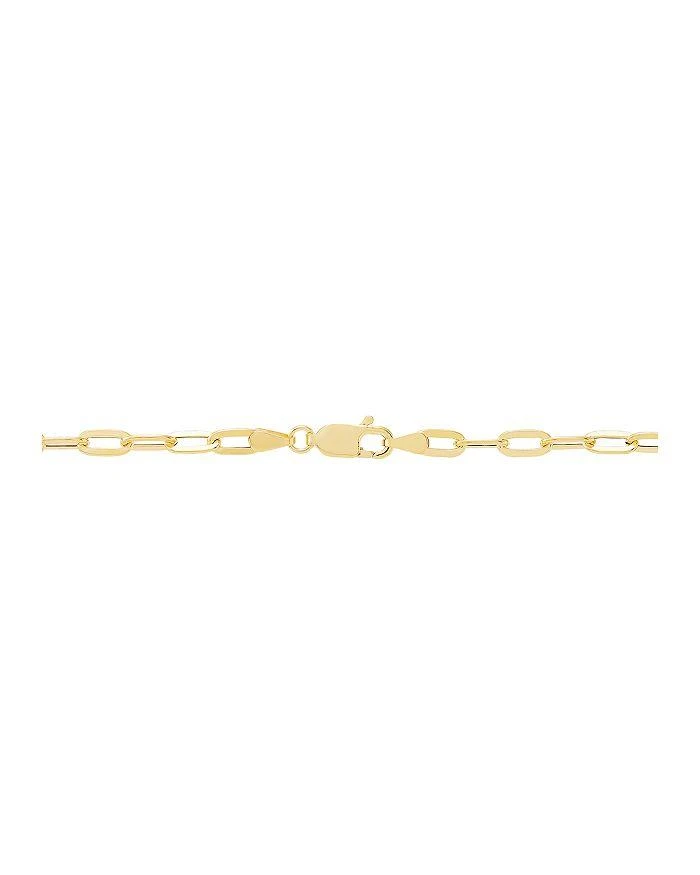 Bloomingdale's Flat Paperlink Chain Necklace in 14K Yellow Gold, 18" 3
