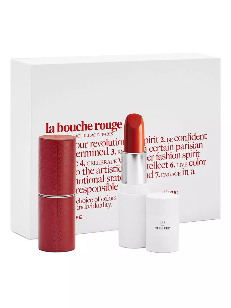 La Bouche Rouge The Nude Red 2-Piece Lipstick & Case Set