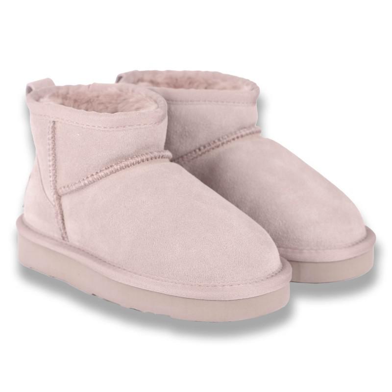 Lelli Kelly Mini boots with fleece lining in soft blush pink