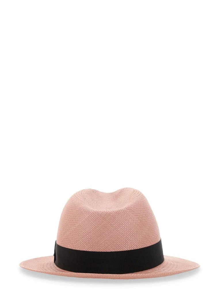 Yves Saint Laurent Saint Laurent Logo Detailed Fedora Hat 2