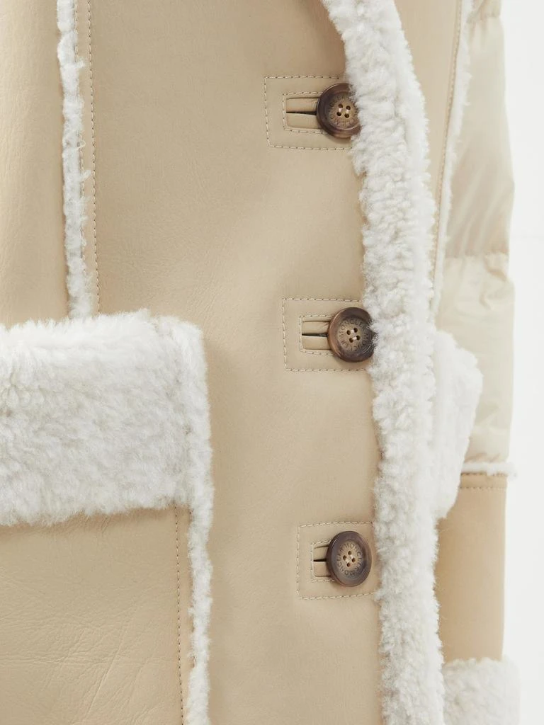 Moncler Ilay shearling-panelled down jacket 4
