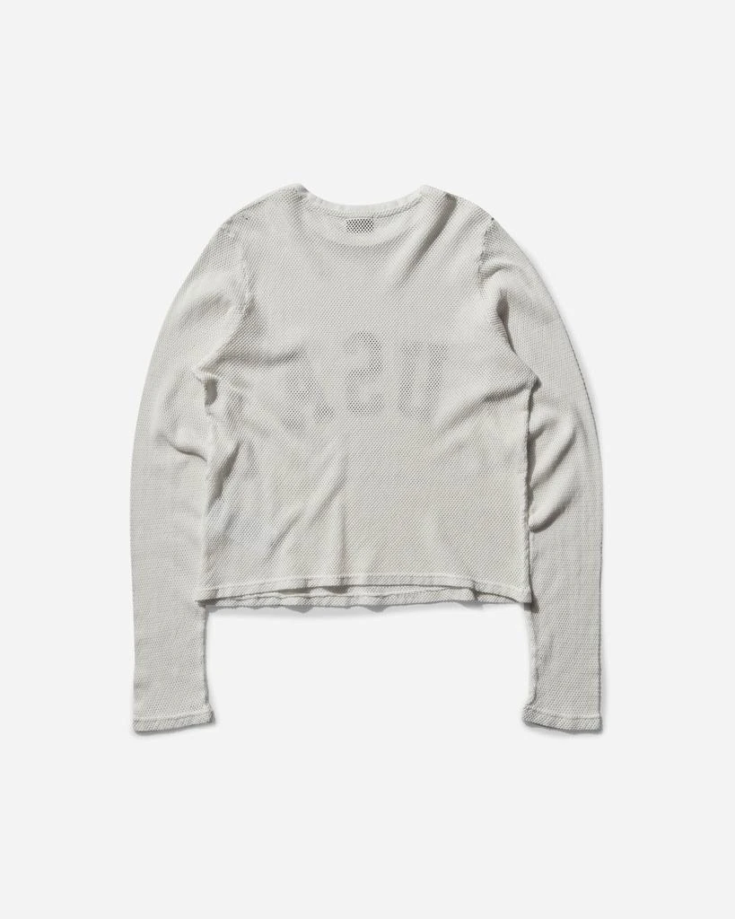 Guess USA Men's Logo Mesh Longsleeve T-Shirt Pearl White 2