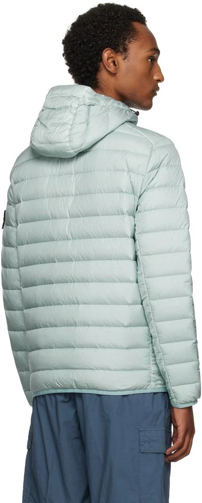 Stone Island Blue Loom Woven Chambers Down Jacket 3