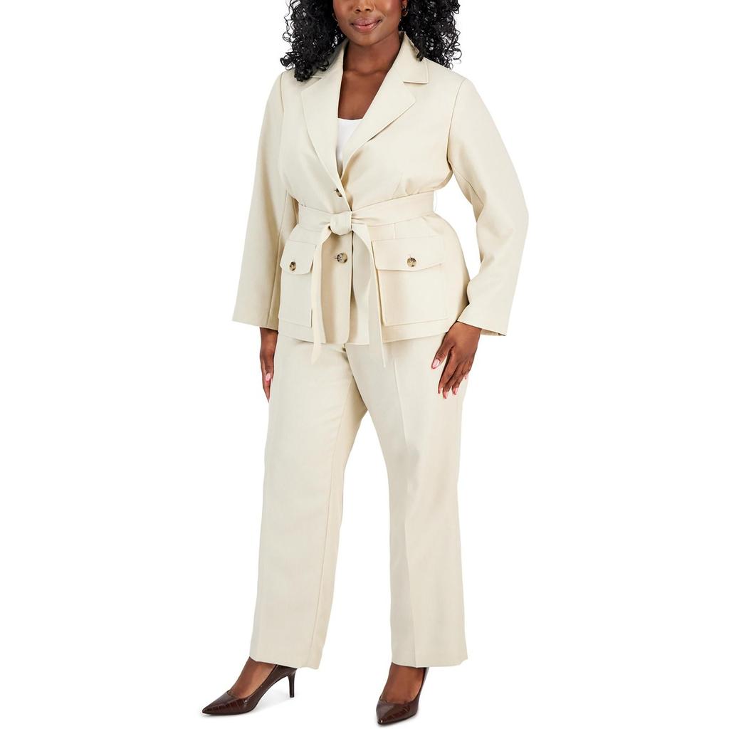 Le Suit Plus Womens 2PC Office Two-Button Suit
