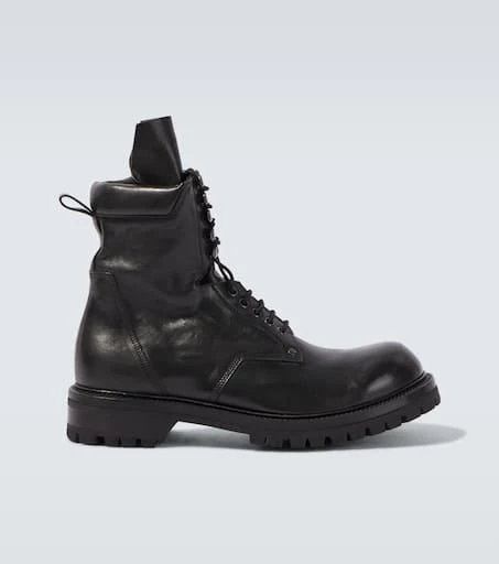 Rick Owens Leather combat boots 1