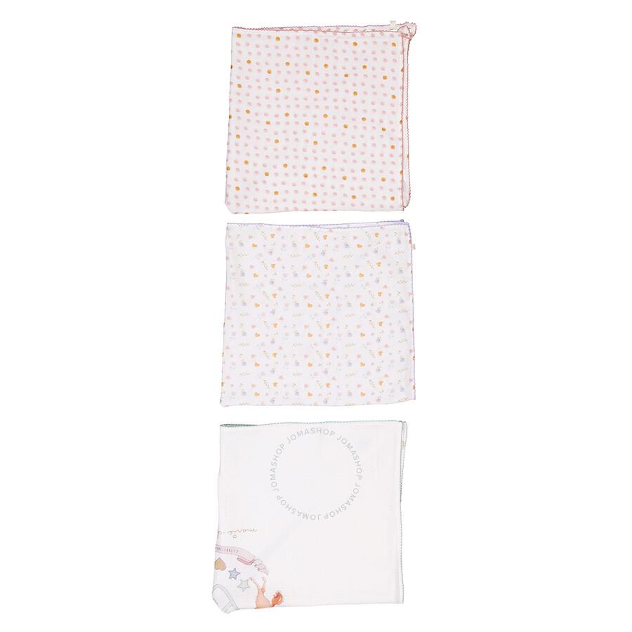 Marie Chantal Kids Graphic-Print Muslin Cloths