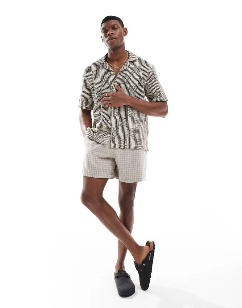HOLLISTER Hollister textured linen short in beige 2