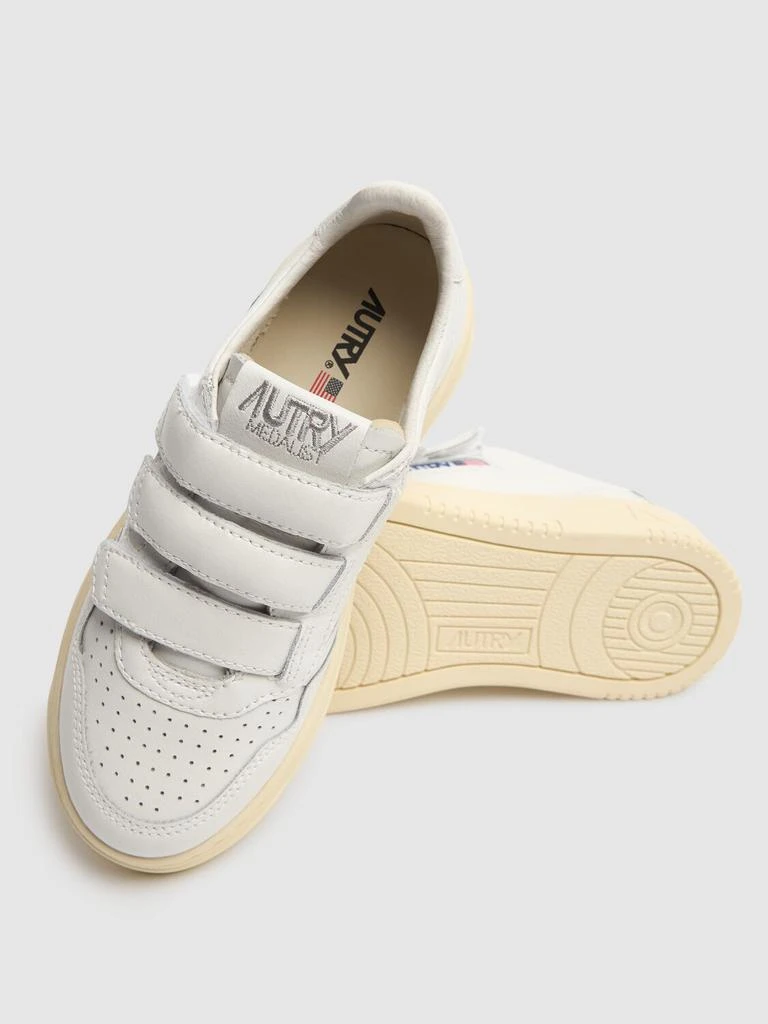 Autry Kidstripes Low Leather Strap Sneakers 2